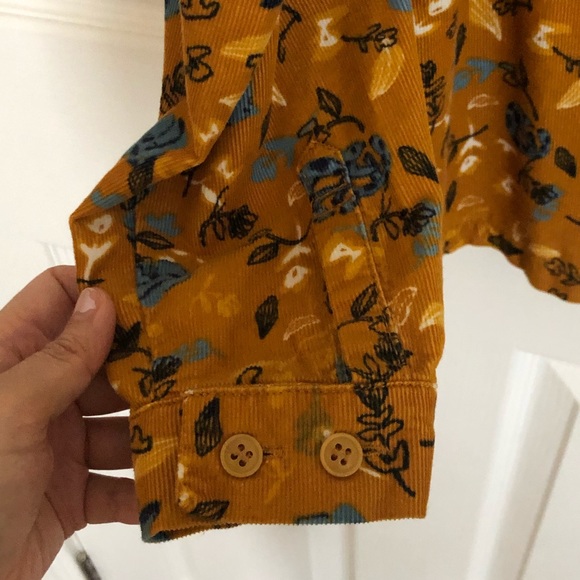 Quirky pattern corduroy shirt S - Picture 6 of 7